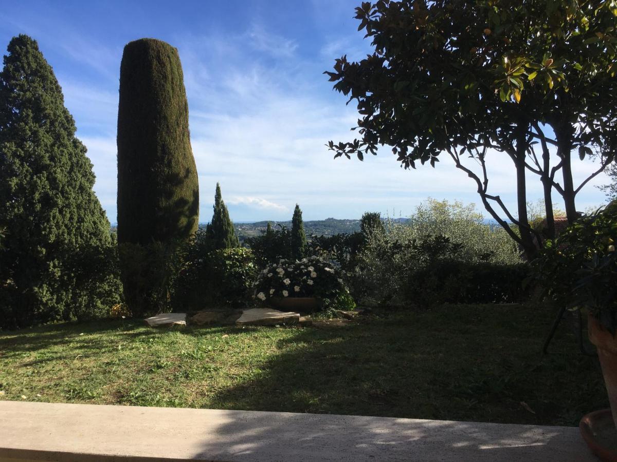 Clim Jardin Et Parking Prive -Piscine Tennis Et Park Vue Mer Grasse Luaran gambar