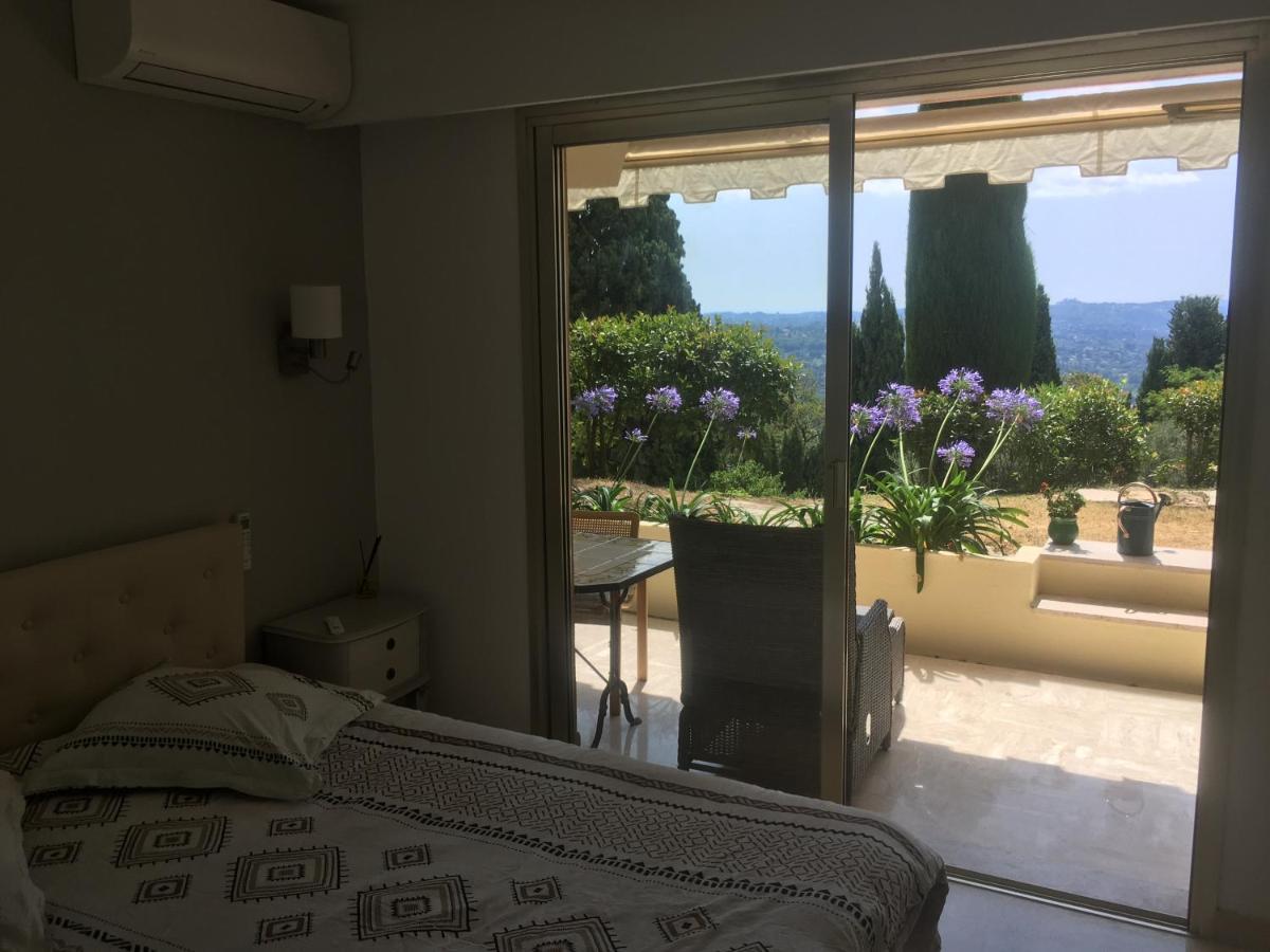 Clim Jardin Et Parking Prive -Piscine Tennis Et Park Vue Mer Grasse Luaran gambar